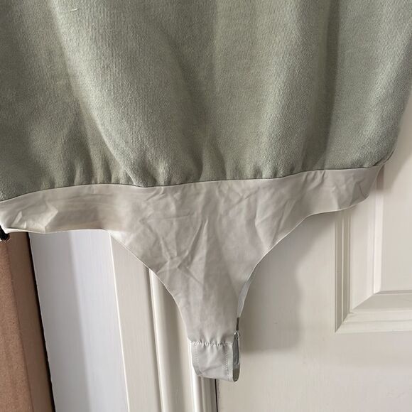 NEW Jonathan Simkhai Channing Terry sweatshirt sleeveless eucalyptus top - Picture 10 of 13